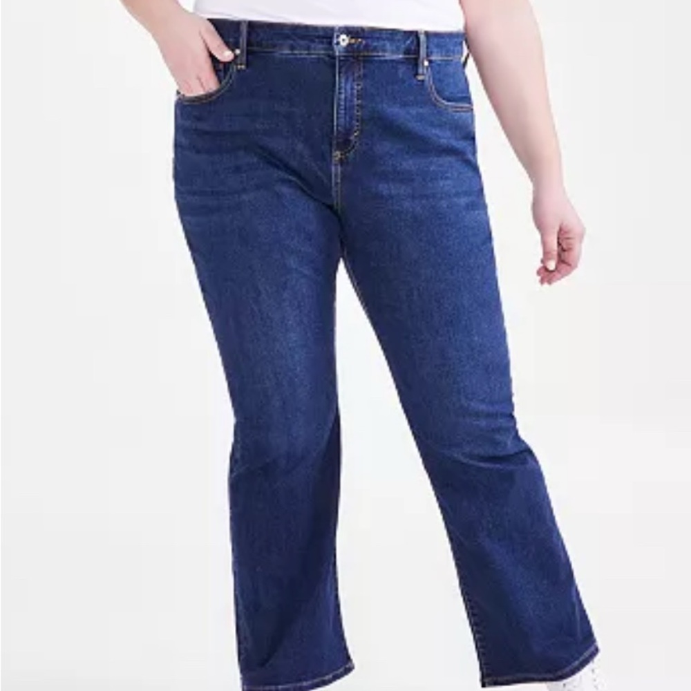 🆕 Style & Co Blue Boot Cut Denim Jeans (Size 20 W) - Picture 1 of 11